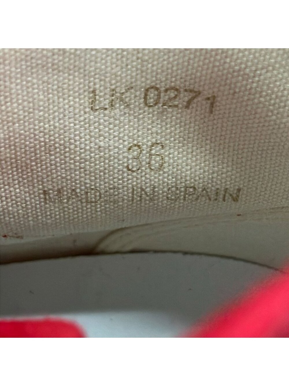Celine Sneakers 36 Red High - Picture 6 of 6
